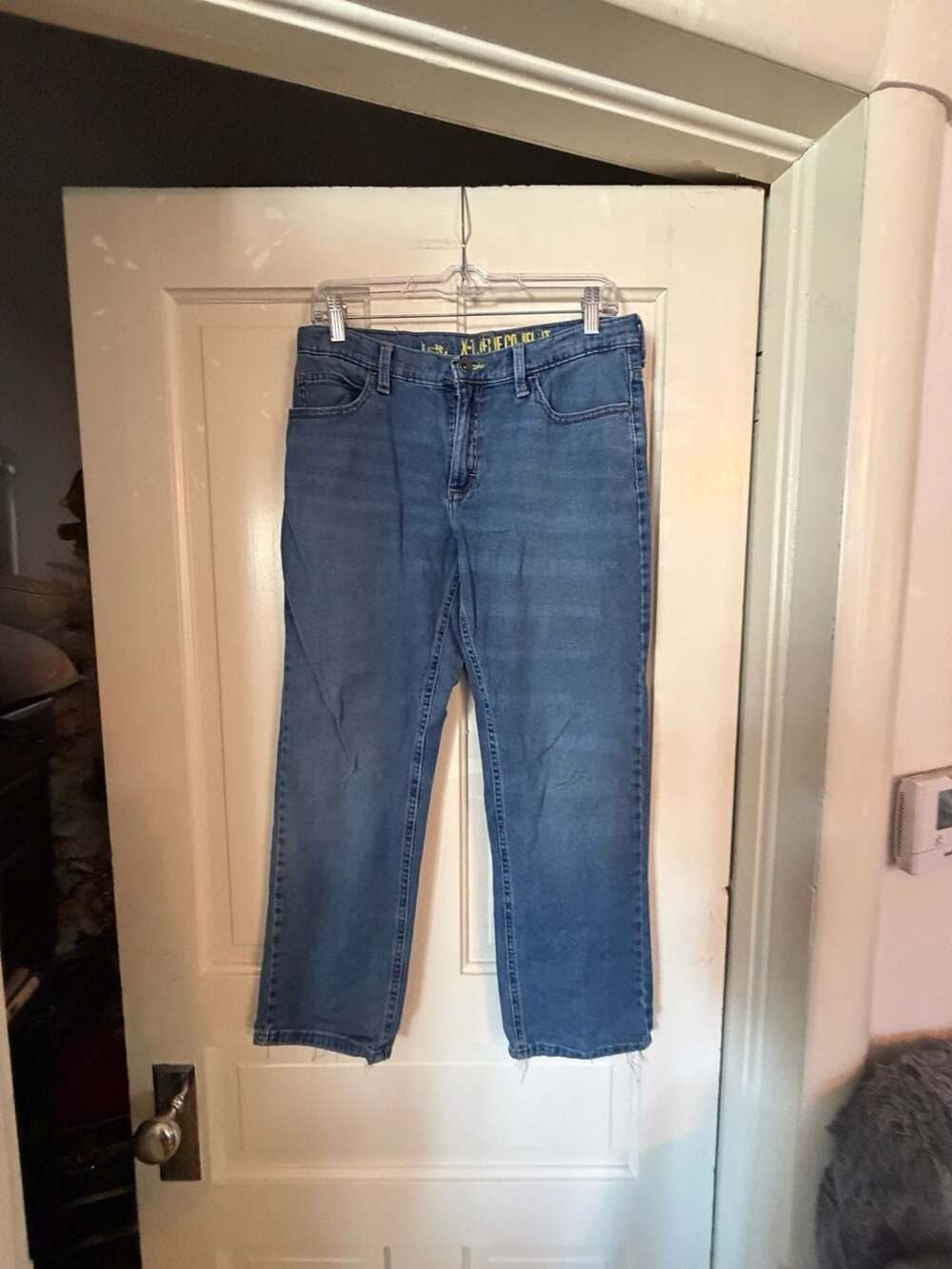 Lee X-Line Co. Straight Leg Blue Denim Jeans Size 16 Husky